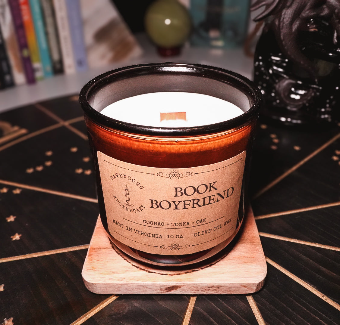 Book Boyfriend | 10 oz. Olive Oil Wax Candle
