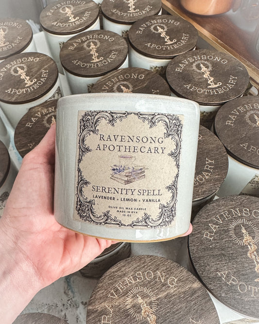 Serenity Spell | 10 oz. Olive Oil Wax Candle